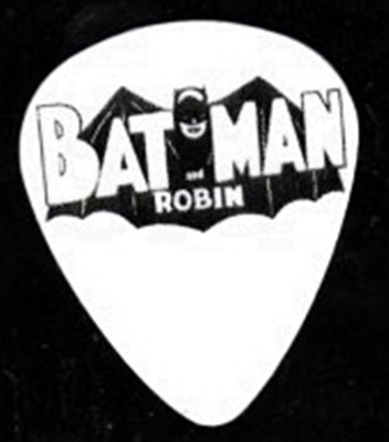 BATMAN AND ROBIN LOGO GUITAR PICKS SET OF 4