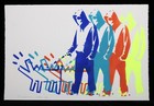 ZIEGLER T SIGNEE + dface,shepard fairey,banksy,martin whatson,invader STICKER
