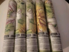  Decorative Floral Wallpaper BORDER York Wallcoverings 5 Rolls 25 Yards SEALED 