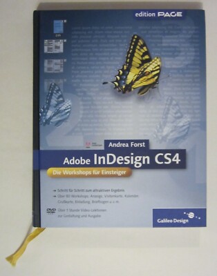 Adobe InDesign CS4 mit CD (2009, Galileo Design, Hardcover, 9783836212526)