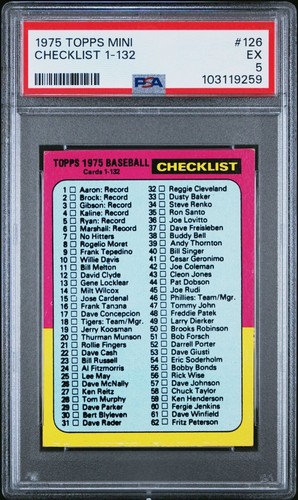 1975 Checklist 1-132 #126
