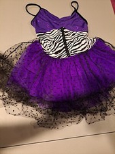 Weissman Child Dance Wear Dress Size XLC Purple Costume Skirt