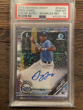 Greg Jones - 2019 Bowman Draft Chrome Speckle Refractor Auto/71 - PSA 10 GEM MT