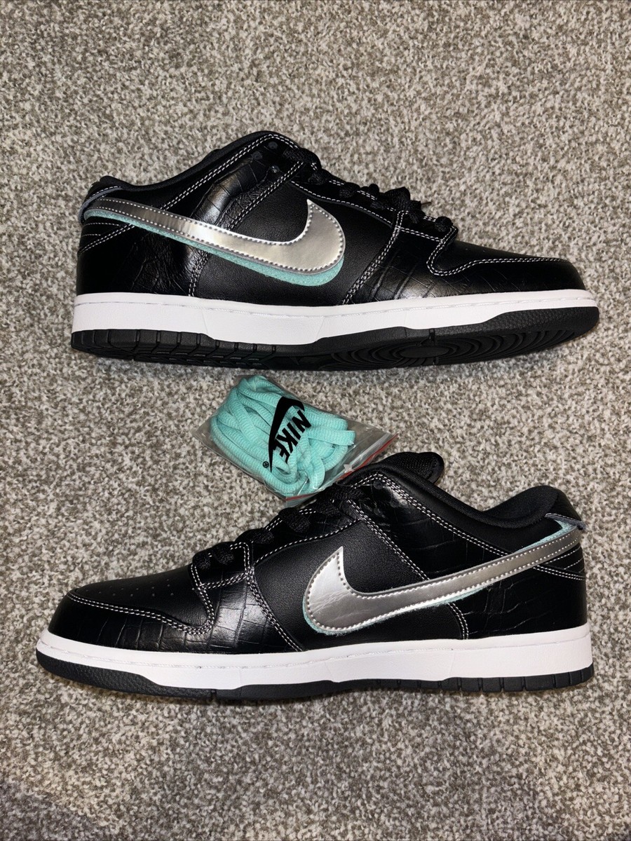 Size 11.5 - Nike Diamond Supply Co. x Dunk Pro SB Low Black
