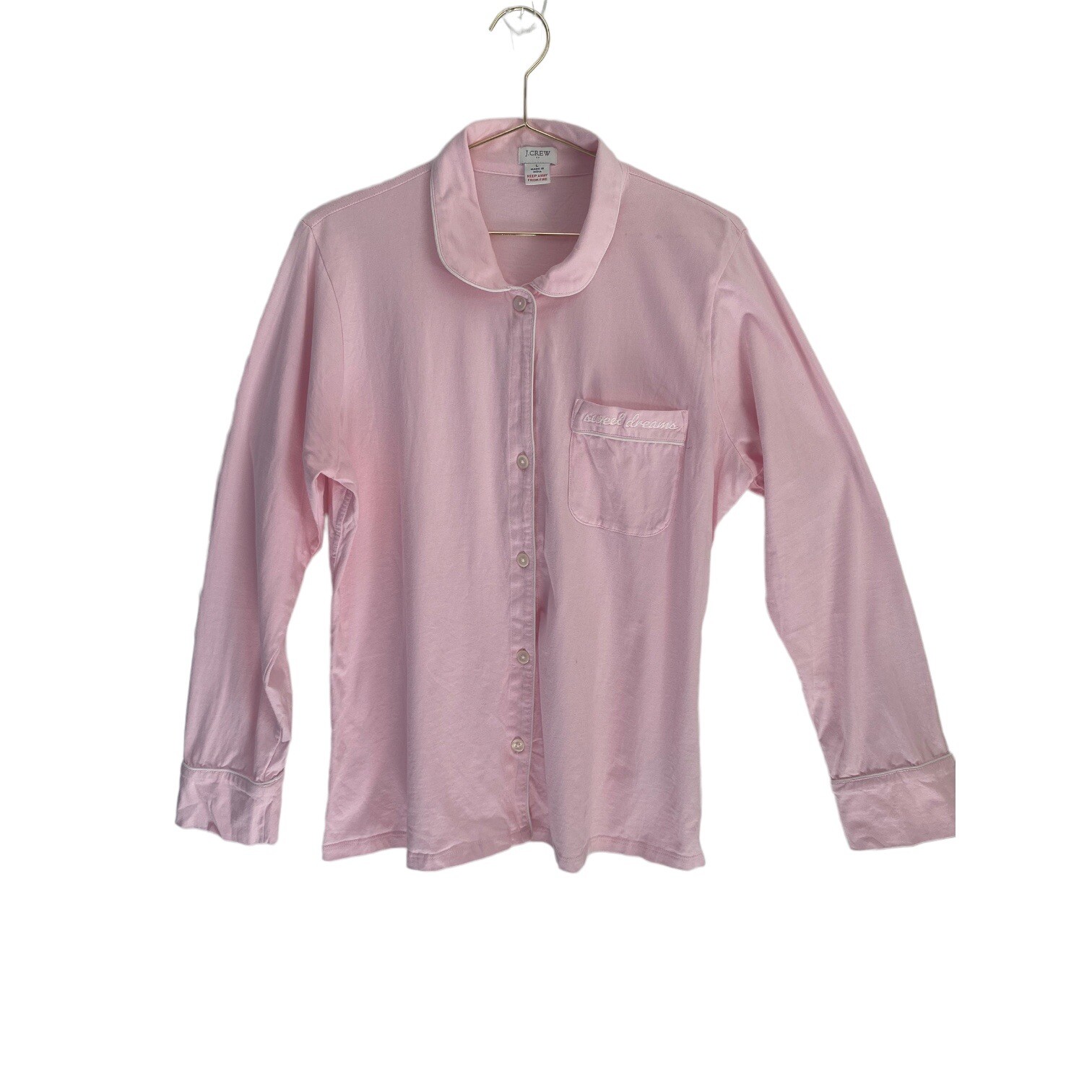 Crew Women's Eco Dreamiest Long-Sleeve Pajama Set in Pink Large