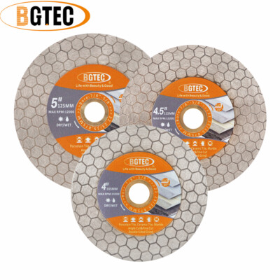Diamond Grinding Cutting Blade 4/4.5/5'' for Marble Granite Hex-shaped Cutter