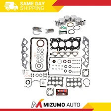 Full Gasket Set Pistons Bearings Fit 94-00 Honda Civic Del Sol 1.6L B16A2 B16A3