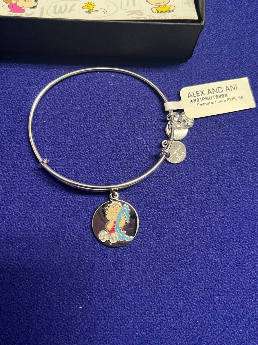 Alex And Ani Peanuts Linus And His Blanket Charm Bracelet New - Main Image