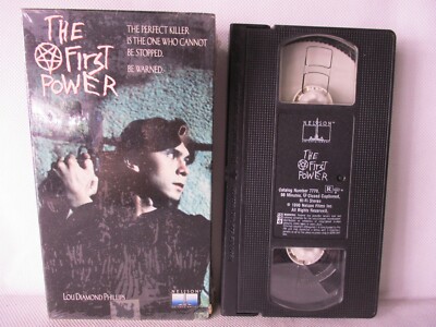 The First Power 1990 VHS Movie Horror, Video Korner Rental Lou Diamond Phillips