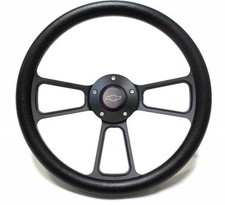 1969 - 1972 Chevelle Black Steering Wheel Black Powder Coat Full Kit 1969 - 1972 Chevelle Black Steering Wheel Black Powder Coat Full Kit