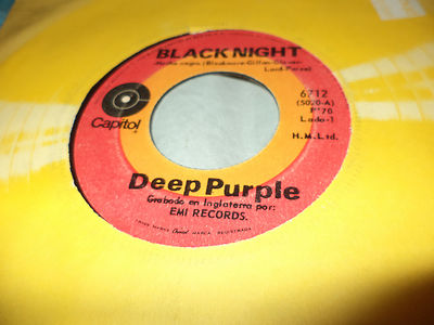 DEEP PURPLE ''BLACK NIGHT/SPEED KING'' 7'' MEXICO RARE