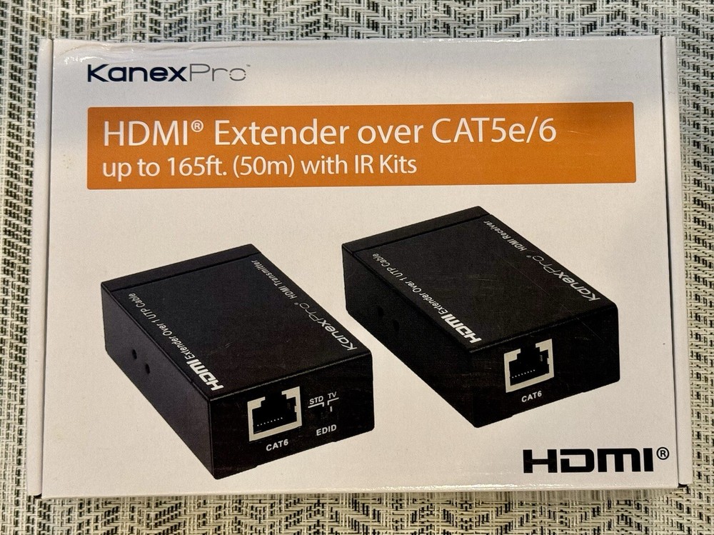 KanexPro HDEXT50M HDMI Extender for Cat5e/6 Supports Up to 165ft Transmission