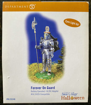 FOREVER ON GUARD Vintage Department 56 Halloween Village 56.55248 NEW Tested