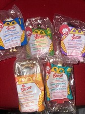 1995 NIP McDonald  s Barbie Dolls of the World Happy Meal Toys Complete 1 - 5