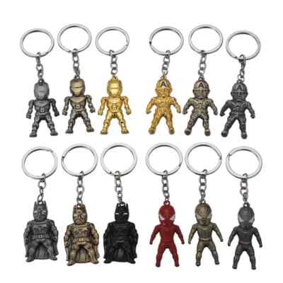 SCHLÜSSELANHÄNGER ANHÄNGER GROOT SPIDERMAN BATMAN CAPTAIN AMERICA IRONMAN WEIHNACHTSGESCHENK