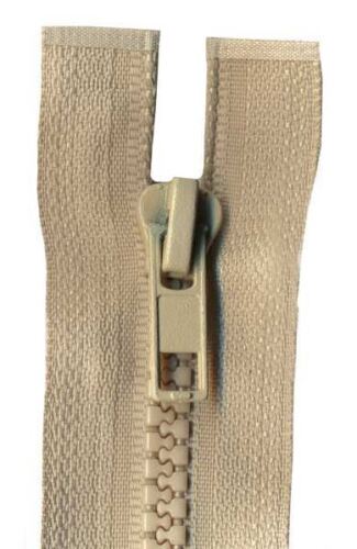 80cm Beige Open End Chunky Zip - Picture 1 of 1