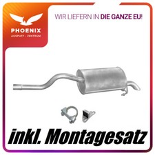 für Renault Clio II 1.6 (1998-2005) Endschalldämpfer Auspuff Mit E-Prüfzeichen