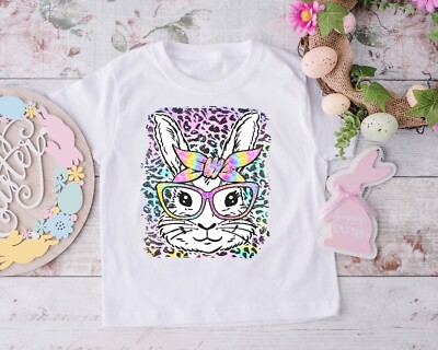 T-Shirt Ostern Mädchen Hase Kaninchen Eiersuche Kinder 1-8+ Jahre Geschenkidee