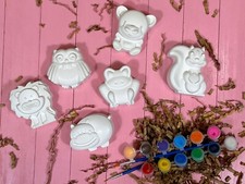 Paint Your Own Animal Set DIY Plaster Craft Kit, Kids Painting Fun