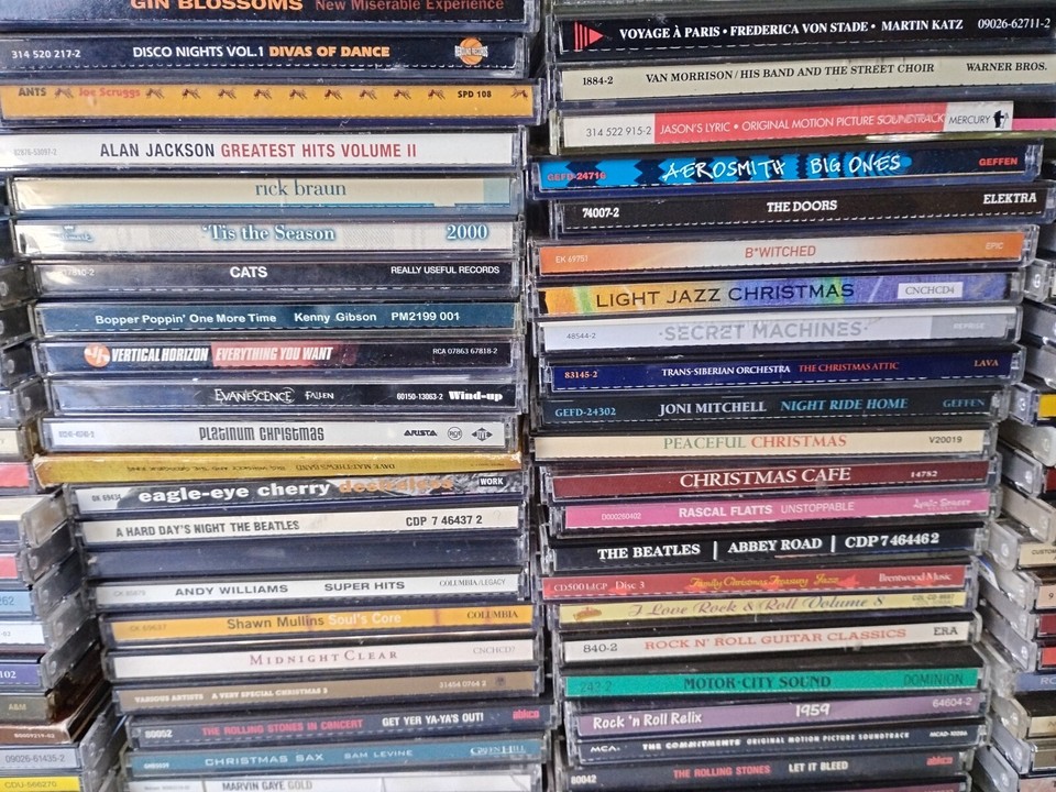 Retro Cd Collection Lot Of 270 Vintage Cd Collection W/ Rock & Moreš„Estate Sale CDs,See ...