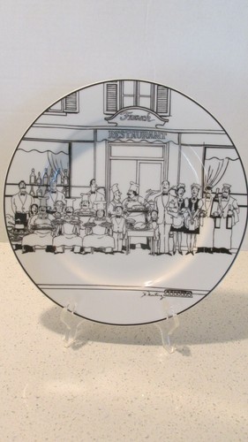 LE RESTAURANT Epoch Noritake 12  Pasta Serving Bowl French Bistro Black White