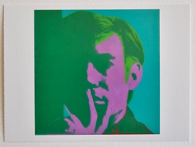 Andy Warhol POP Art Self-Portrait, 1966 Postcard mini wall print