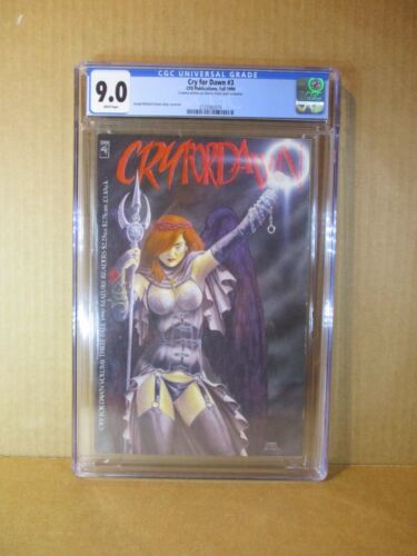 Cry For Dawn 3 CGC 9.0 W Signed Joe Linsner & Monks 1990 CFD Publications GGA NM - Picture 1 of 6