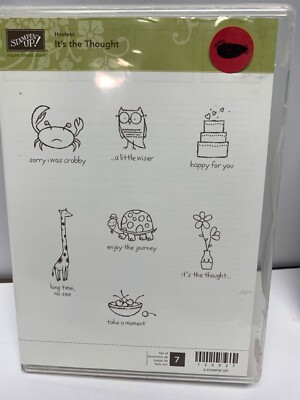 STAMPIN UP it s the thought STAMP SET Happy apologies