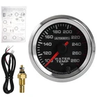 7Color LED Water Temp Gauge Meter W/ 1/8" NPT Sensor 52mm/2" Mechanical For Car
