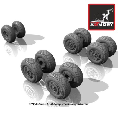 Armory Models AR AW72027 Scale 1/72 Antonov An-8 Camp wheels for scale model kit