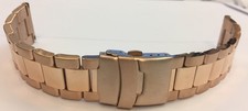 MASSIVES -EDELSTAHL UHREN ARMBAND IN ROSE GOLD VERGOLDET IP-ROSE GOLD 