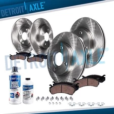 10pc Front Rear Brake Rotors and Ceramic Brake Pads for 2012 - 2018 Toyota Yaris