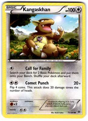 Kangaskhan 71/101 Common Regular Plasma Blast LP