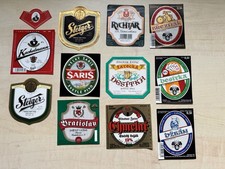 Foreign Vintage Beer Bottle Labels Circa 1980s