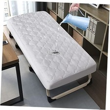 Cot Mattress Pad Protector Waterproof, Quilted Daybed Cot 33" X 75" 1 White