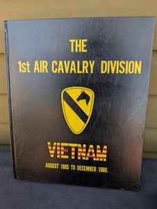 vtg 1st Air Cavalry Division First Team Vietnam hardcover book memoirs 1965-1969
