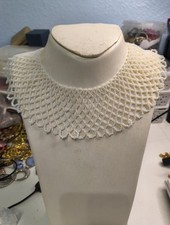 This Is A Mid-century Beaded Pearl Collar Or Choker. Excellent Condition 23"1/2