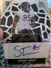2025 Panini Mosaic Shemar Turner Scripts Auto Silver Mosaic Rookie RC Bears