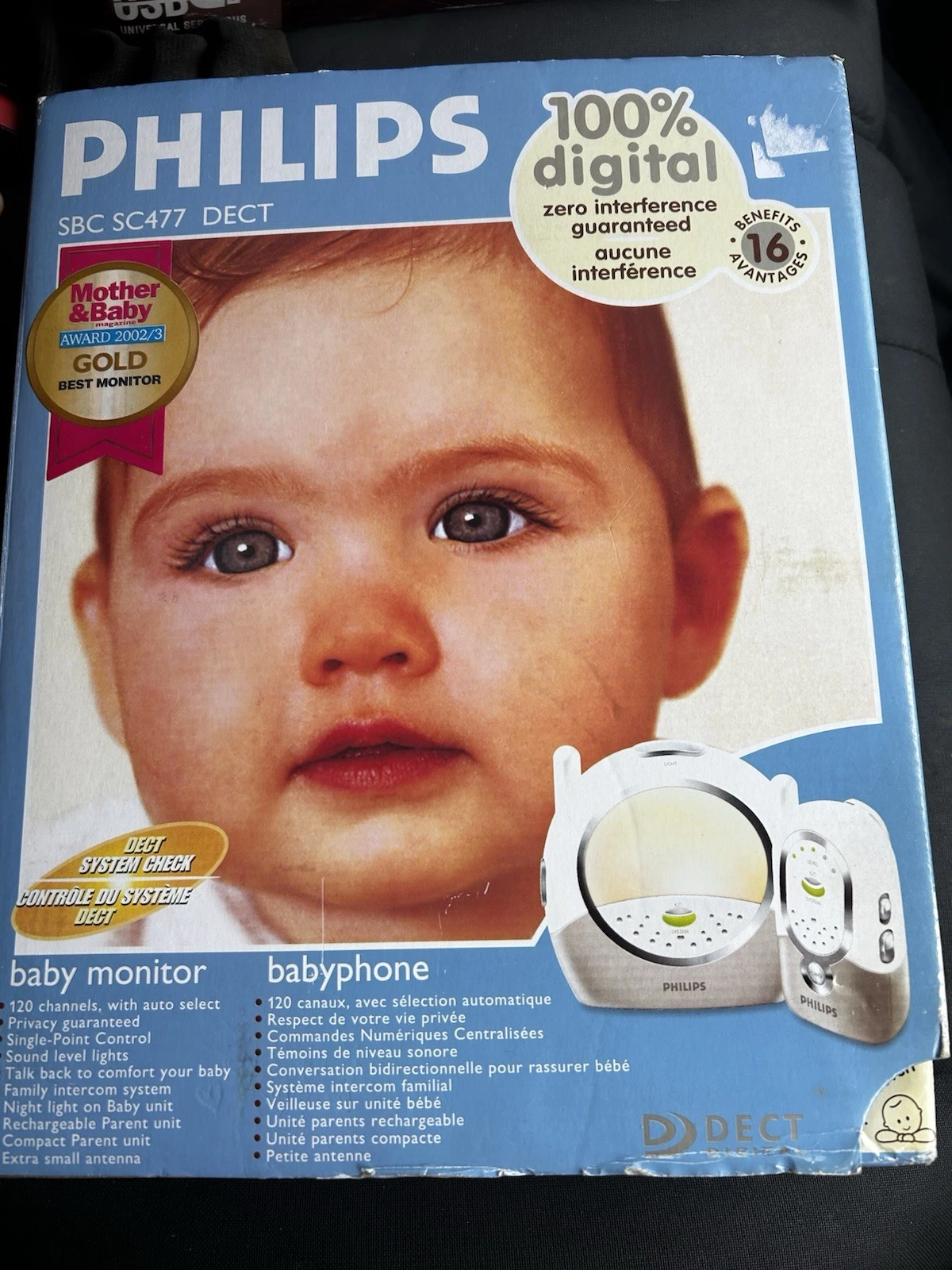 baby monitor baby phone Philips Dial-up baby monitor SBC SC477