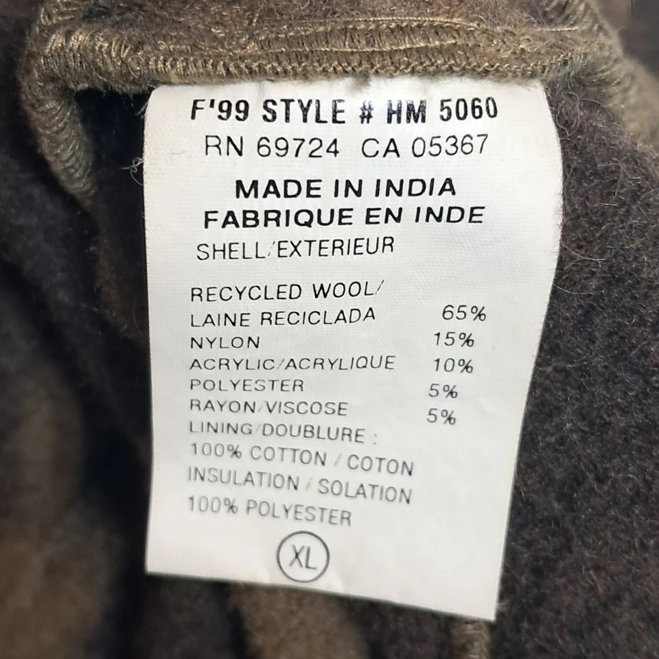 Columbia Wool Gallatin Coat Men's XL Monarch Pass Range Camo Hooded Hunting - Image 4 of 4