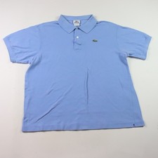 Lacoste Shirt Mens XXL Blue Polo Short Sleeve Golf Rugby Size 7 Crocodile Logo
