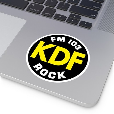 Kdf Sticker KDF Radio Sticker Vintage 103 KDF Radio Station Logo Decal Sticker Set ...