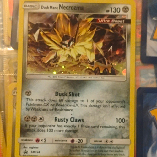 Dusk Mane Necrozma SM124 SM Black Star Promo Holo Pokémon TCG ENG 130 HP
