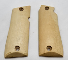 Blond white wood grips for Colt Mustang 380 ACP pistol "READ ALL"