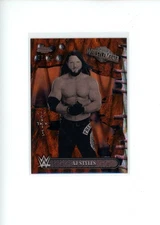 2025 Topps Chrome WWE Cactus Jack WM AJ Styles #20 Orange RayWave Refractor 6/25