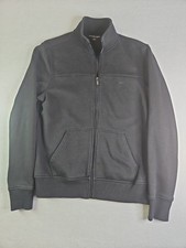 Men's Michael Kors Full Zip Black RibbedYoke Fleece Lined Jacket M