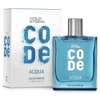 Wild Stone CODE Acqua Perfume for Men 100ml Long-Lasting Eau De Parfum