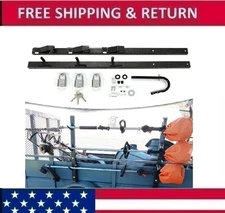 3 Place Weeder Edge Trimmer Rack For OPEN Landscape Trailer Lockable