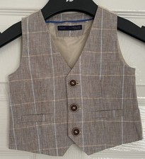 Baby Boys Waistcoat by Next Age 9/12 Months Worn Once Excellent Condition