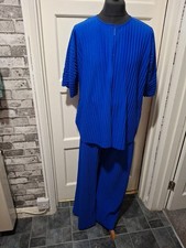 Teddi Rose Plisse Top And Bottoms Set,